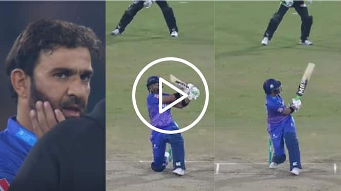[Watch] Iftikhar Ahmed Blasts Shaheen For Consecutive Sixes Right After Being Hit On Helmet